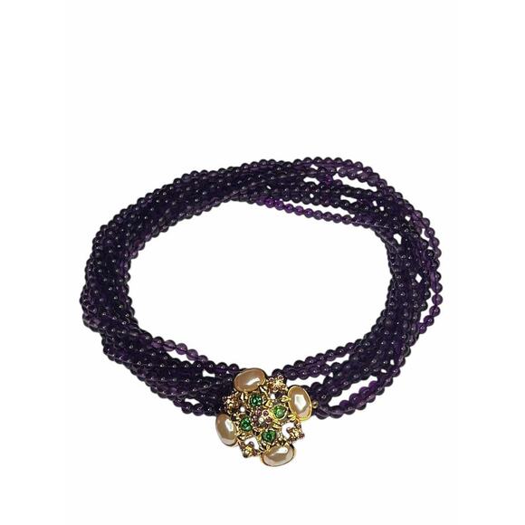 Vintage Avon Elizabeth Taylor Forever Violet Necklace Small